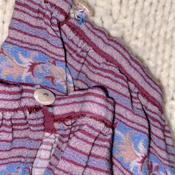 Veronica Beard blue tiani floral drawstring dress in cornflower size 8 - Picture 9 of 14